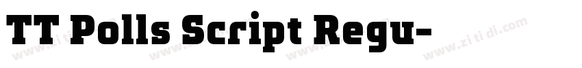 TT Polls Script Regu字体转换